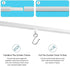 Self Adhesive Ceiling or Wall Curtain Track, No Drill Curtain Rod, No Damage Hangers for Windows, Closet, Bathroom