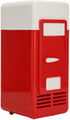 Mini Fridge, USB Insulated Cooling Small Portable Refrigerator for Bedroom, Car, Office Desk, Red