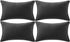 Fancy Homi 2 Packs 14x24 Inch 35x60 cm Black Long Lumbar Decorative Throw Pillow Covers for Living Room Couch Bed Sofa