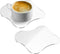 2 Pcs Acrylic Clear Coasters - Aesthetic Irregular Cloud Shape Drink Cup