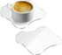2 Pcs Acrylic Clear Coasters - Aesthetic Irregular Cloud Shape Drink Cup