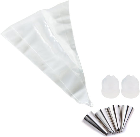 Yakamoz DIY Cake Decorating Pen Kit with Icing Piping Tips, Nozzles, Bag, Sugar Craft Fondant Tool