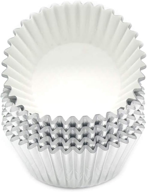Standard Silver Foil Cupcake Liners - 100-Count Muffin Baking Cups for Party and More