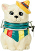 Boston Warehouse Multicolor Chihuahua Hinged Jar, 6.4'' H x 4.6'' Diameter