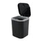 0.5 Gallon Tiny Countertop Trash Can, Mini Desktop Garbage Can with Push-Button, Black