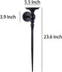 Tim&Lin Set 2, Wall Sconce Candle Holder of Large Black Scepter Design Metal Wall Candle Holder, Home Wall Decoration