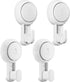 TAILI 4 Pack Suction Towel Hook for Bathroom, Damage-Free Hanging Hooks for Inside Shower Wall, Powerful Vacuum Suction
