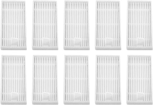 Yosooo Vacuum Cleaner Filter, Robot Replacement Parts for ILIFE v1, v5, v5s, v3, 10 Pcs