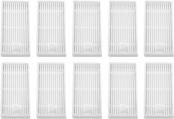 Yosooo Vacuum Cleaner Filter, Robot Replacement Parts for ILIFE v1, v5, v5s, v3, 10 Pcs