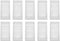 Yosooo Vacuum Cleaner Filter, Robot Replacement Parts for ILIFE v1, v5, v5s, v3, 10 Pcs