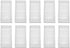 Yosooo Vacuum Cleaner Filter, Robot Replacement Parts for ILIFE v1, v5, v5s, v3, 10 Pcs