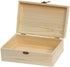 Zhou Pine Wood Storage Box - Natural DIY Accessories Set with Hinged Lid, Perfect for Art Lovers and Family Collections