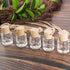 ConStore 10pcs Car Hanging Glass Pendant, Refillable Aromatherapy Bottle Diffuser Air Freshener Vials