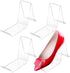 Wresty 2 Pair/4 Pcs Acrylic Shoe Store Display Stands Clear Sandal Display Stands