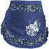 Love Potato Woman Vintage Floral Print Half Creative Craft Apron, Blue, with 2 Pockets