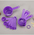 Measuring Cups and Spoons Set of 11, Purple: Kitchen Measuring Cups and Spoons