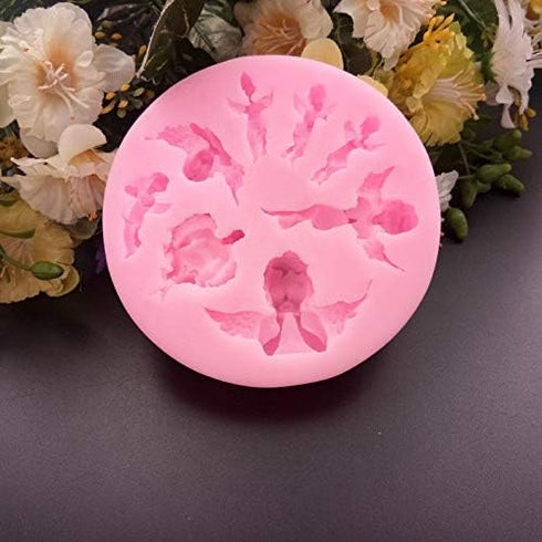 8 Sizes Shapes Fairy Angel Baby 3D Boy Wing Silicone Mold Tools for Chocolates Hard Candies Desserts Ice Soap Baking