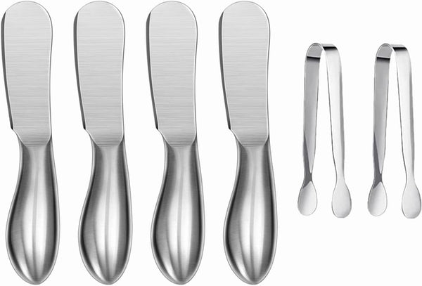 Spreader Knife Set, 6-Piece Stainless Steel Cheese and Butter Knives, Perfect Gifts for Any Occasion