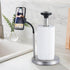 Paper Towel Holder, Standing Weighted Base Non-Slip Stainless Steel Dispenser for Kitchen Countertop and Tabletop