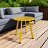 Round Outdoor Side Table with Square Feet - Perfect for Patios and Balconies