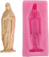 Silicone 3D Molds, Virgin Mary Chocolate Cake Candle Ice Decoration Tool, DIY Bakeware Molds Kit