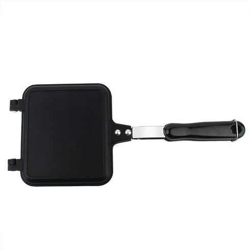 Double-Sided Non-stick Frying Pan, Grill Pan, Waffle Maker for Cake, Toast, Sandwich, Snack Griddle