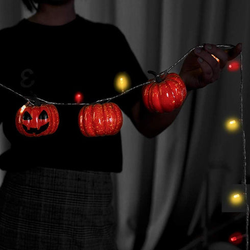 Lainrrew 12 Pcs Mini Artificial Pumpkins, Fall Harvest Simulation Decor for Halloween Thanksgiving Party (Orange)