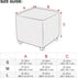 Ottoman Cover Square Folding Storage Ottoman Slipcovers Jacquard Stretch Cube Footrest Foot Stool Covers Protector