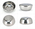 Stainless Steel Korean Kitchen Restaurant Dinner Soup Rice Bowl & Cover - 2 Sets