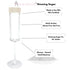 Shimmer Rimming 4oz (113g) Sip & White Pearl Glass Sugar Beverage Garnish For Fun Festive Cocktails & Mocktails In A