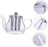 1 Set Teapot Loose Leaf Tea Maker, Glass Tea Pot with Water Pitcher and Stainless Steel Infuser