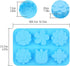 homEdge 6-Cavity Silicone Flower Mold, Set of 3PCS, Non-Stick Tulip Daisy for Candy Chocolate Jelly