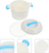 OSALADI Portable Rice Cooker, Microwave Rice and Pasta Cooker, Dishwasher Safe Food Container for Vegetables