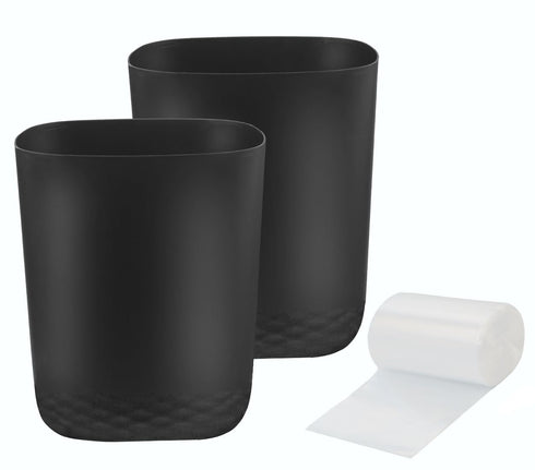 Feiupe Small Trash Can with 60 Count of Trash Bags,2.5 Gallon Wastebasket Recycling