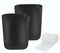 Feiupe Small Trash Can with 60 Count of Trash Bags,2.5 Gallon Wastebasket Recycling