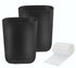 Feiupe Small Trash Can with 60 Count of Trash Bags,2.5 Gallon Wastebasket Recycling