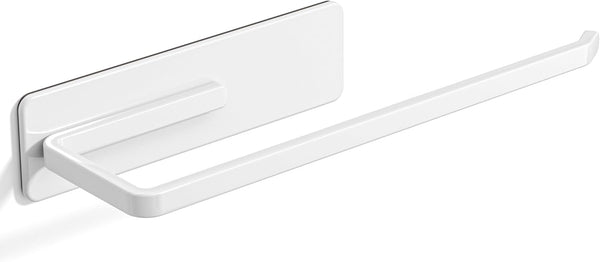 Heavy-Duty Magnetic Paper Towel Holder Fits Jumbo Rolls, White, Suitable for Kitchens,