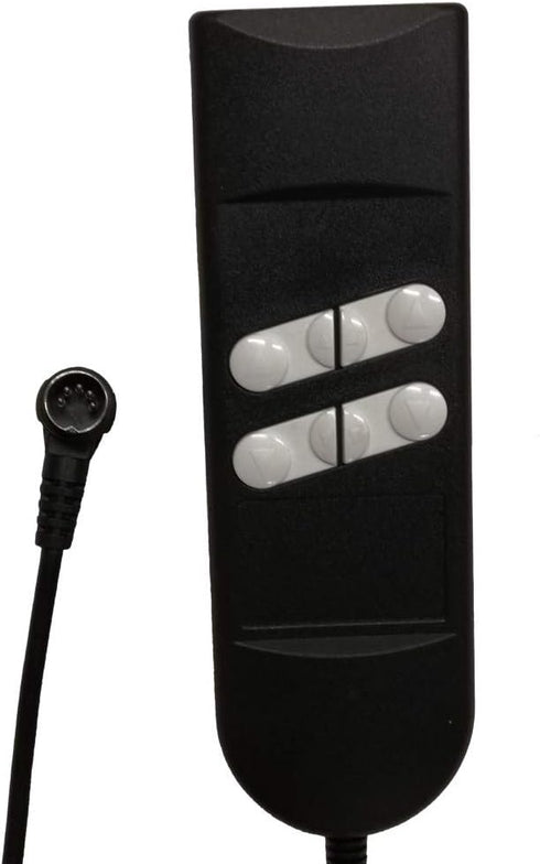 Fromann Recliners Remote Hand Control Handset, 180 Degree 5 Pin 4/6 Button with 90 Degree Extension Cord