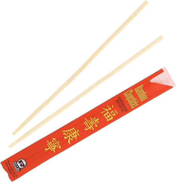 Premium Disposable Bamboo Chopsticks, Sleeved and Separated, Bag of 200 Pair