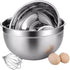 Stainless Steel Mixing Bowl for Baking Cooking and Food Storage Metal Kitchen Aid Mixing Bowls 5 Quart by vitasunhow
