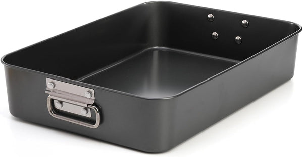 Jucoan Deep Lasagna Pan, 16 x 11.5 x 3 Inch Rectangle Cake Pan for Baking and Roasting