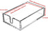 CY craft Clear Acrylic Guest Towel Napkin Holder, Modern Buffet Napkin Caddy, 9.5 x 5.5 x 2.6 Inch, Pack of 1
