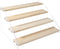 PACKGILO 4 Tier Acrylic Display Stand for Figures Wooden Risers for Display Case