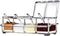 Seasoning Box - 4 Piece Clear Acrylic Spice Pots with Cover and Spoon, Storage Container for Condiments