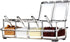 Seasoning Box - 4 Piece Clear Acrylic Spice Pots with Cover and Spoon, Storage Container for Condiments