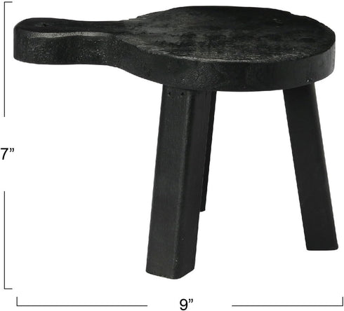 Black Decorative Wood Pedestal by Creative Co-Op - Unique Home Accent