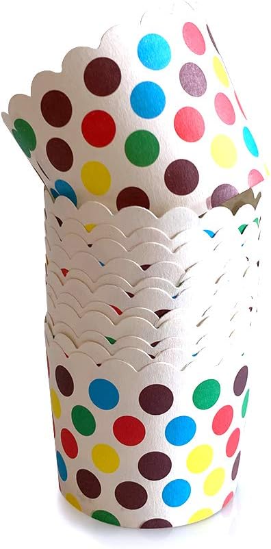 Large Paper Cake Baking Cup, Cupcake Muffin Cases Diameter 6cm, Set of 100