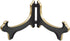 Artliving Large Deep Bowl Display Stand Easel, Black Gold Stands for Platters and Deep Dishes