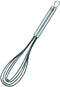Rosle 95656 Stainless Steel & Silicone Flat Egg Beater Whisk, 10.4 Inch, Silver
