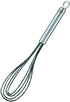 Rosle 95656 Stainless Steel & Silicone Flat Egg Beater Whisk, 10.4 Inch, Silver